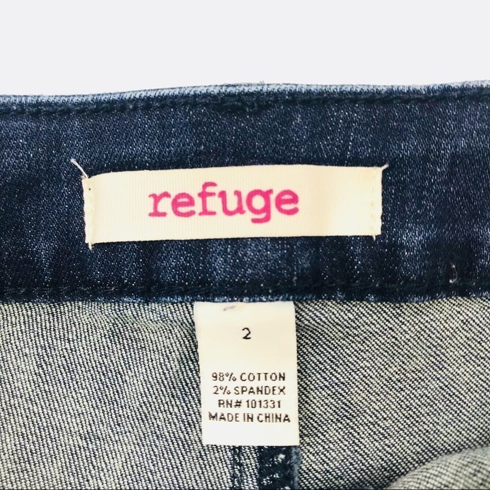 Distressed denim jean short shorts Refuge - 2 - Picture 6 of 7